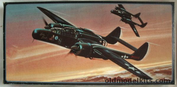 AMT-Frog 1/72 Northrop P-61B Black Widow (Frog Molds), A644-130 plastic model kit